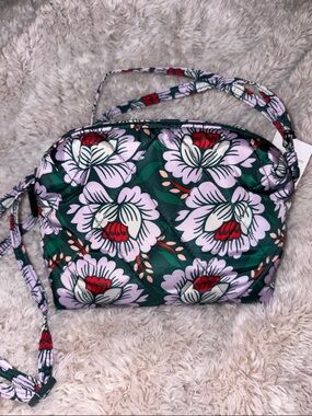Vera Bradley Camera Crossbody-Lotus Sea Moss